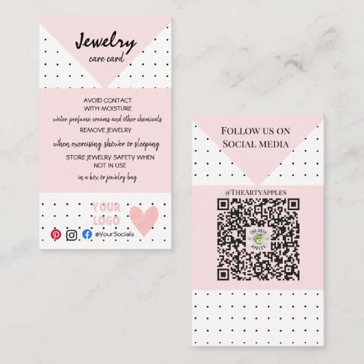 ロゴジュエリーカー気にドの追加 名刺 (正面/裏面)