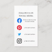 ロゴジュエリーカー気にドの追加 名刺 (裏面)