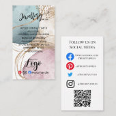 ロゴジュエリーカー気にドの追加SMALL BUSINESS UK 名刺 (正面/裏面)