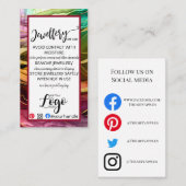 ロゴジュエリーカー気にドの追加SMALL Business UK 名刺 (正面/裏面)