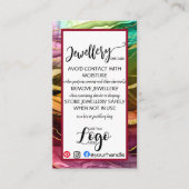 ロゴジュエリーカー気にドの追加SMALL Business UK 名刺 (正面)