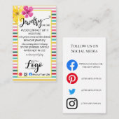 ロゴジュエリーカー気にドの追加SMALL Business UK 名刺 (正面/裏面)