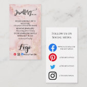 ロゴジュエリーカー気にドの追加SMALL Business UK 名刺 (正面/裏面)