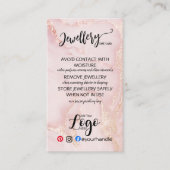 ロゴジュエリーカー気にドの追加SMALL Business UK 名刺 (正面)