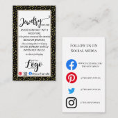 ロゴジュエリーカー気にドの追加SMALL BUSINESS US 名刺 (正面/裏面)