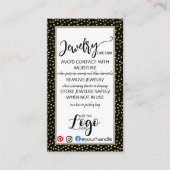 ロゴジュエリーカー気にドの追加SMALL BUSINESS US 名刺 (正面)