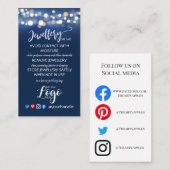 ロゴジュエリーカ気にード（小） 名刺 (正面/裏面)