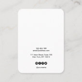 ロゴジュエリーネックレスイヤリングディスプレイカード 名刺 (裏面)