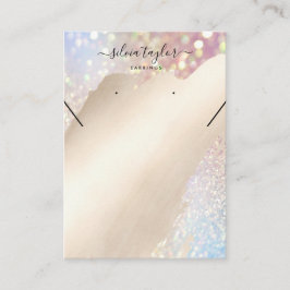 ロゴジュエリーネックレスイヤリングディスプレイカード 名刺