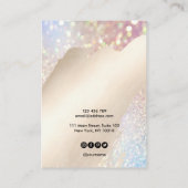 ロゴジュエリーネックレスイヤリングディスプレイカード 名刺 (裏面)