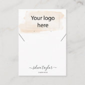 ロゴジュエリーネックレスイヤリングディスプレイカード 名刺 (正面)