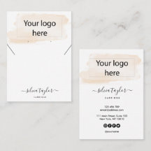 ロゴジュエリーネックレスイヤリングディスプレイカード