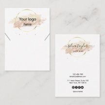 ロゴジュエリーネックレスイヤリングディスプレイカード