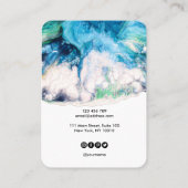 ロゴジュエリーネックレスイヤリングディスプレイカード 名刺 (裏面)