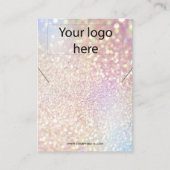 ロゴジュエリーネックレスイヤリングディスプレイカード 名刺 (正面)