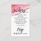 ロゴジュエリー気にカードの追加 名刺 (正面)