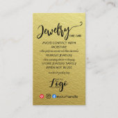 ロゴジュエリー気にカードの追加 名刺 (正面)