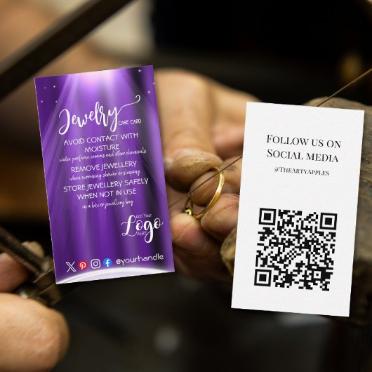 ロゴジュエリー気にカードの追加 名刺