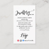 ロゴジュエリー気にカードの追加 名刺 (正面)