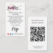 ロゴジュエリー気にカードの追加 名刺 (正面/裏面)