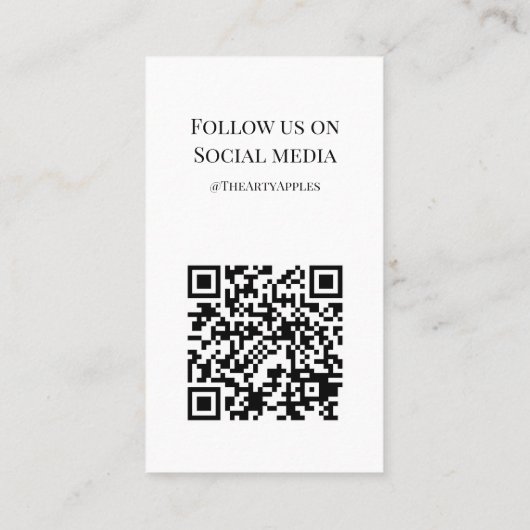 ロゴジュエリー気にカードの追加 名刺 (裏面)