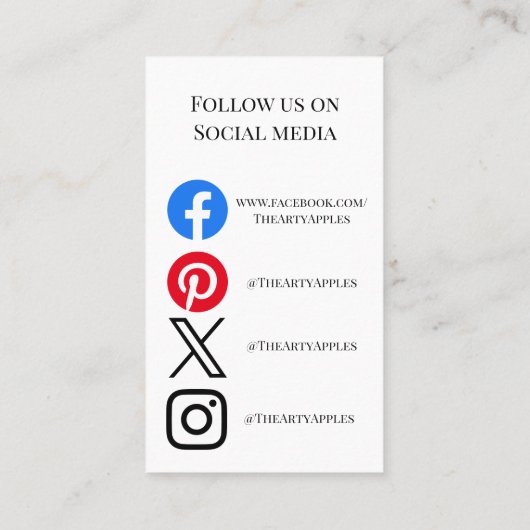 ロゴジュエリー気にカードの追加 名刺 (裏面)