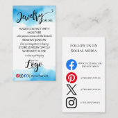 ロゴジュエリー気にカードの追加 名刺 (正面/裏面)