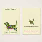 ロゴジュエリー表示カードをパンチに (正面&裏面)