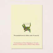 ロゴジュエリー表示カードをパンチに (裏面)