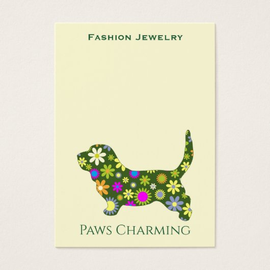 ロゴジュエリー表示カードをパンチに (正面)