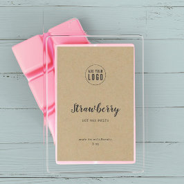 ロゴスクリプトとタイプライターのKraft製品ラベルの追加 ワインラベル