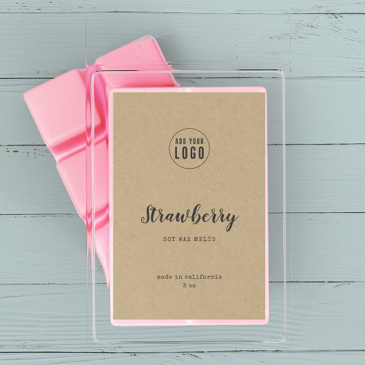 ロゴスクリプトとタイプライターのKraft製品ラベルの追加 ワインラベル