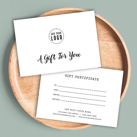 ロゴスクリプトとタイプライターギフト証明書の追加