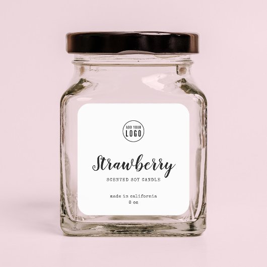 ロゴスクリプトとタイプライター製品ラベルの追加 スクエアシール