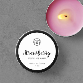 ロゴスクリプトとタイプライター製品ラベルを追加 ラウンドシール