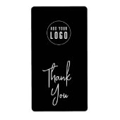 ロゴスクリプトの追加ありがとうございましたカスタムカラーパッケージング ラベル (正面)