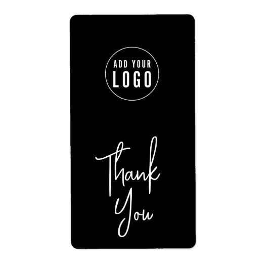 ロゴスクリプトの追加ありがとうございましたカスタムカラーパッケージング ラベル (正面)