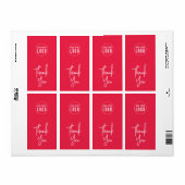 ロゴスクリプトの追加ありがとうございましたカスタムカラーパッケージング ラベル (フルシート)