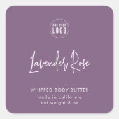 ロゴスクリプトの追加カスタムの色の最小値 スクエアシール (正面)