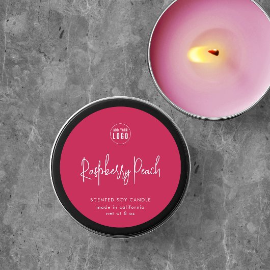 ロゴスクリプトの追加カスタムの色の最小値 ラウンドシール