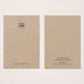 ロゴスクリプトタイプライターのイヤリング表示カードの追加 (正面&裏面)