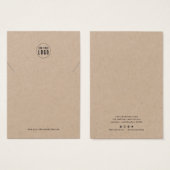 ロゴスクリプトタイプライターのネックレス表示カードの追加 (正面&裏面)