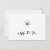 ロゴスクリプトタイプライターの追加Kraftギフト証明書 (正面)