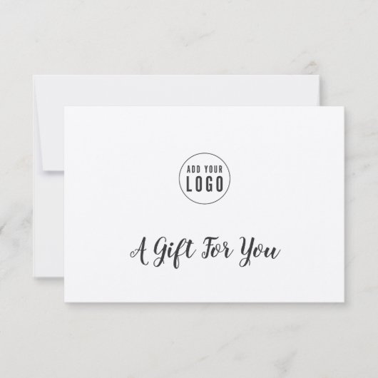 ロゴスクリプトタイプライターの追加Kraftギフト証明書 (正面)