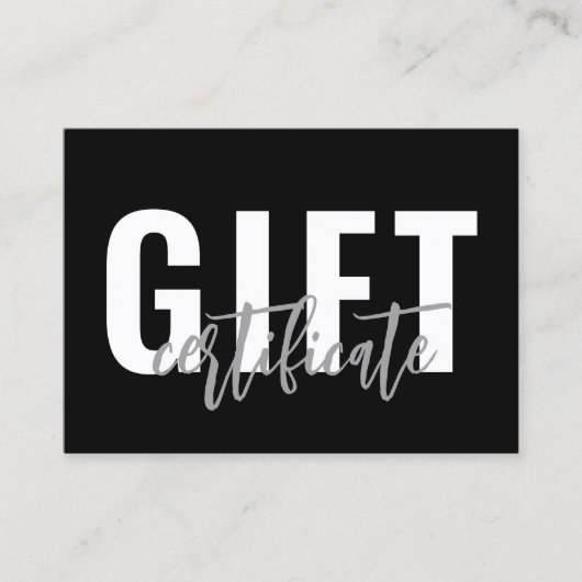 ロゴスクリプトビジネスギフト証明書利用券 名刺 (正面)