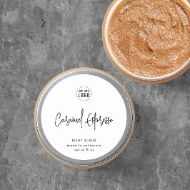 ロゴスクリプトモダンのミニマル製品ラベルの追加 ラウンドシール