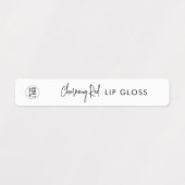 ロゴスクリプトモダンのミニマル製品ラベルの追加 ラベル (デザイン1)