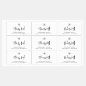 ロゴスクリプトモダンのミニマル製品ラベルの追加 ラベル (シート)