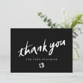 ロゴスクリプト黒ありがとう サンキューカード (スタンド正面)