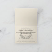 ロゴスクールまたは大学の卒業発表 招待状 (内部)